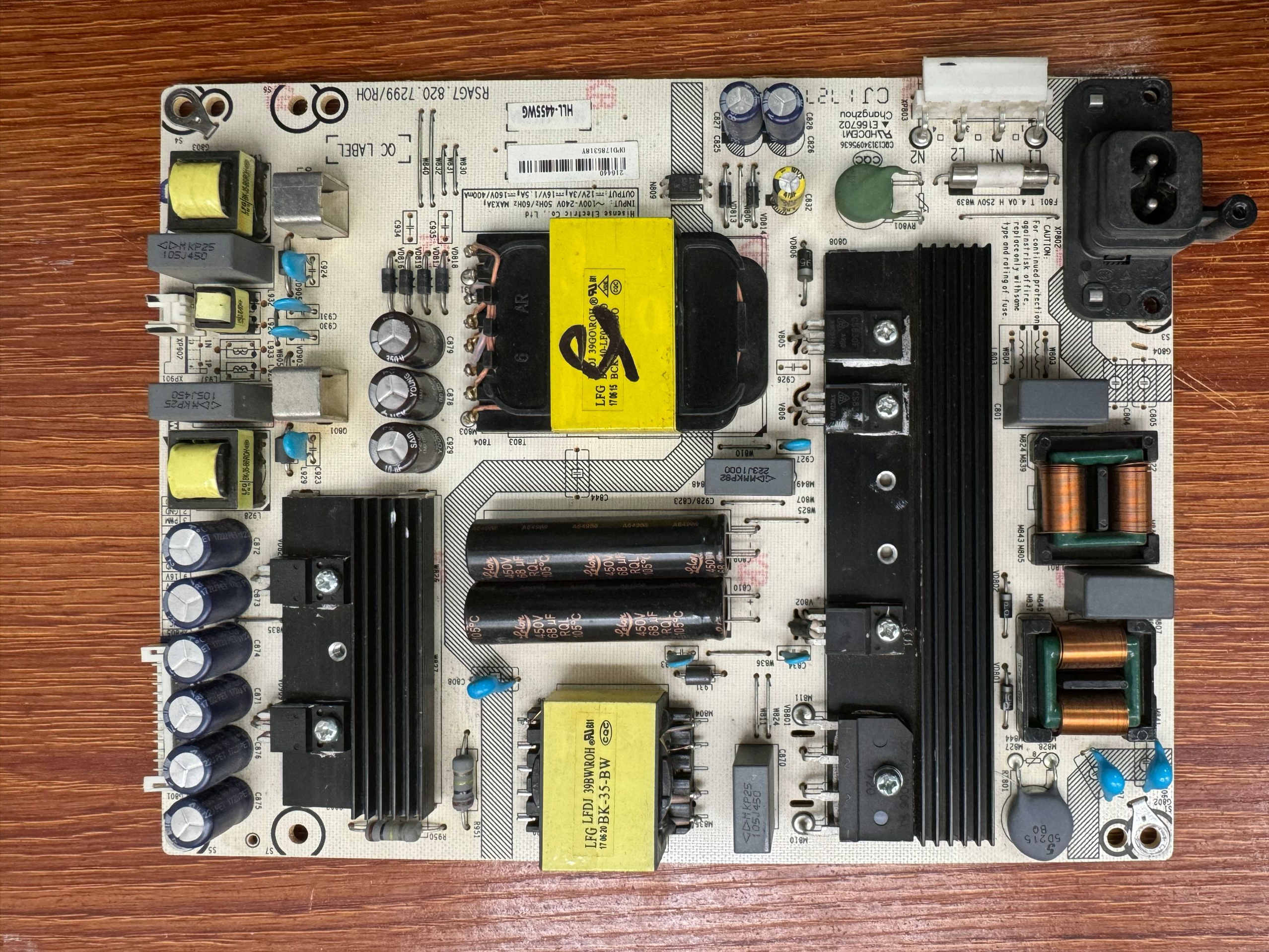 A原装海信LED49N39U电源板