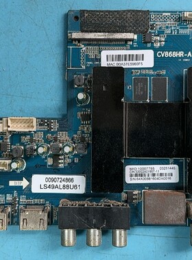 实拍原装海尔 LS49AL88U61液晶电视主板 CV868HR-A 屏BOEI490WQ1