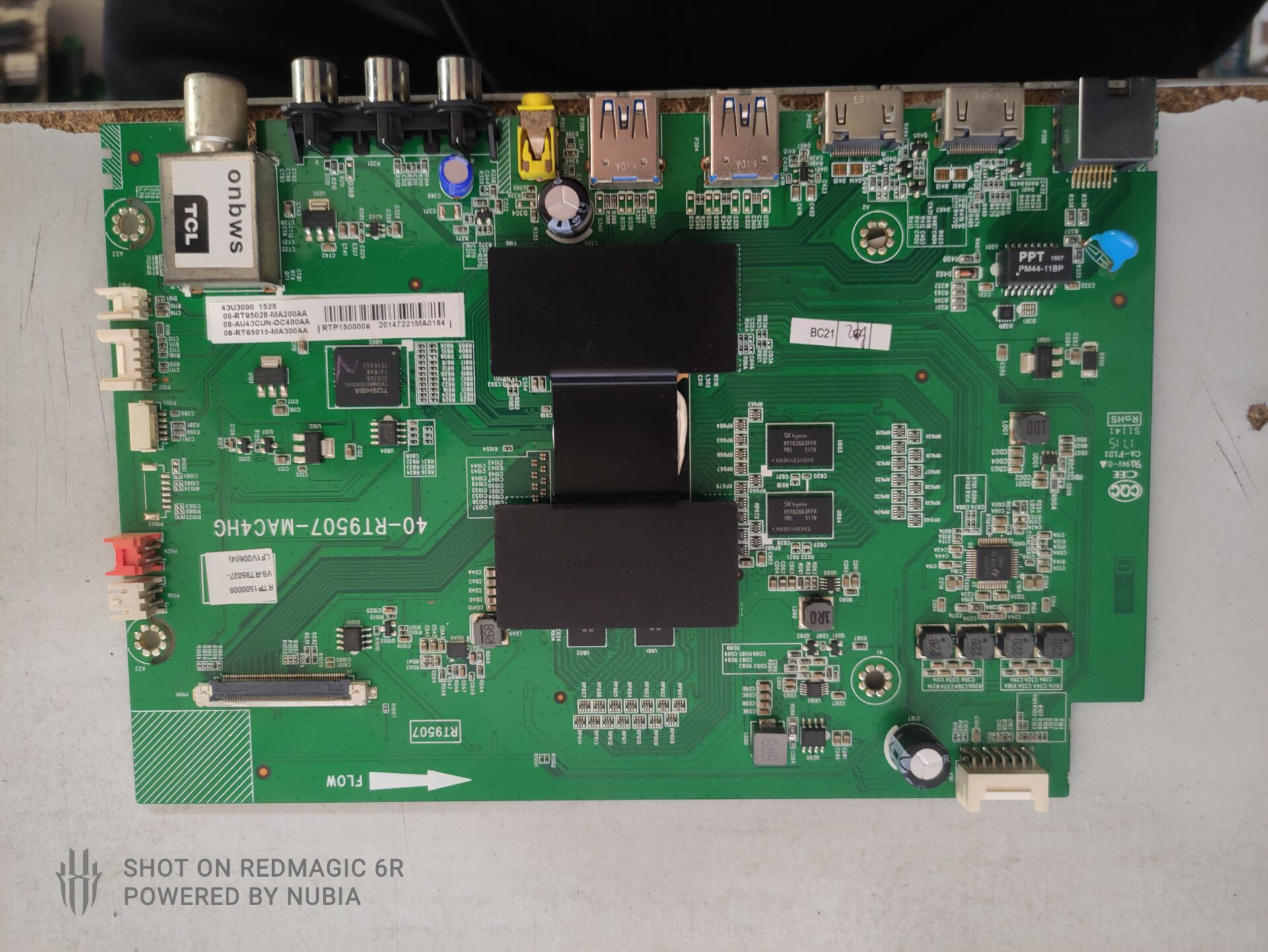 原装乐华 43U3000 主板 40-RT9507-MAC4HG 屏 LVU430NDEL 现货