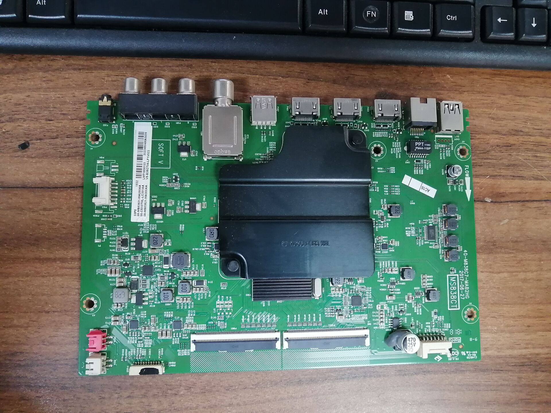 TCL55P6王牌电视主板40