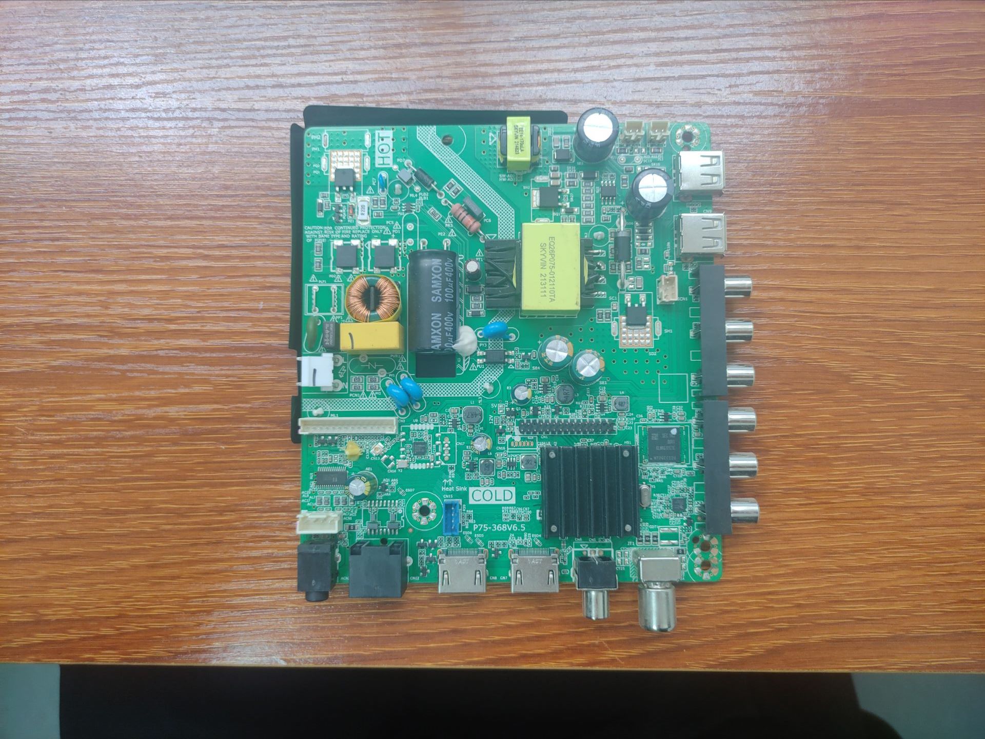 实物图杂牌主板 P75-368V6.5 LED:30-90V/500MA P:75W 现货测好发