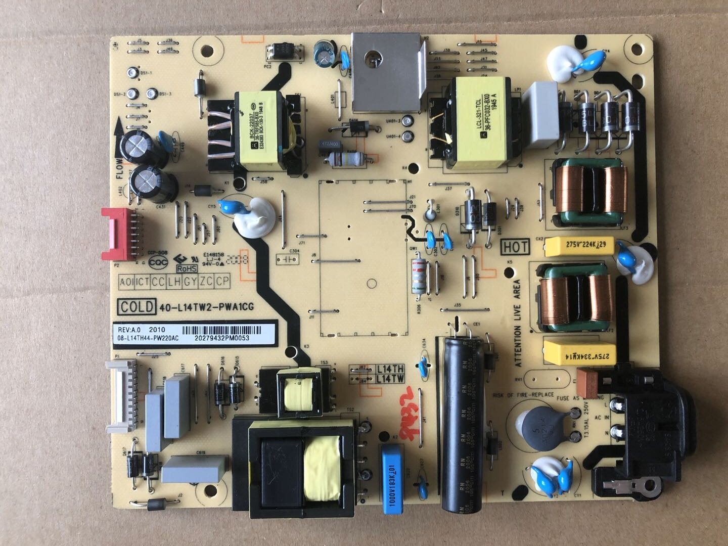 原装非代用TCL 55C6电源板 40-L14TW2-PWA1CG 08-L14THA2-PW220AB