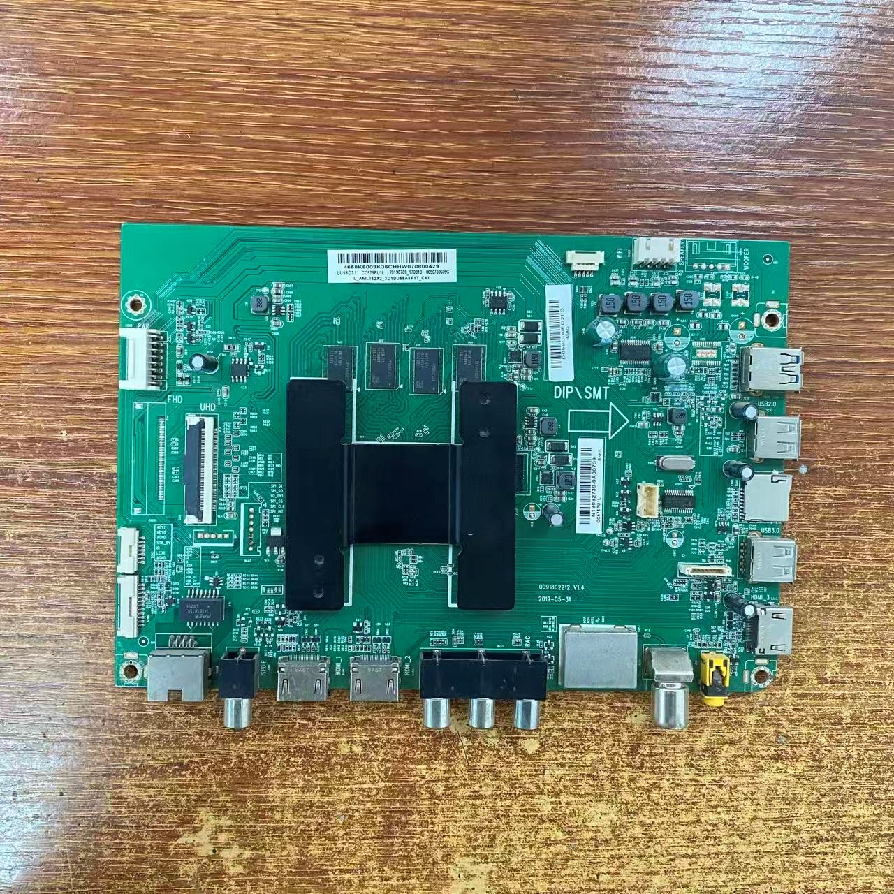 原装海尔LU55C61LU58U31电视主板0091802212 V1.4 屏选 现货 - 实物图