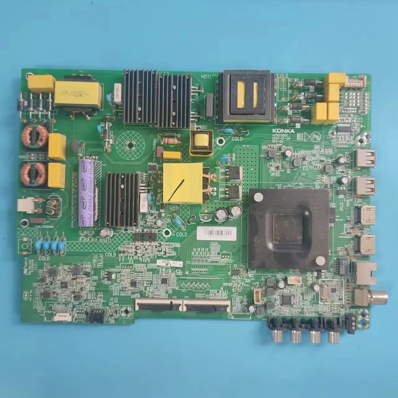 原装康佳LED55K520主板实物图