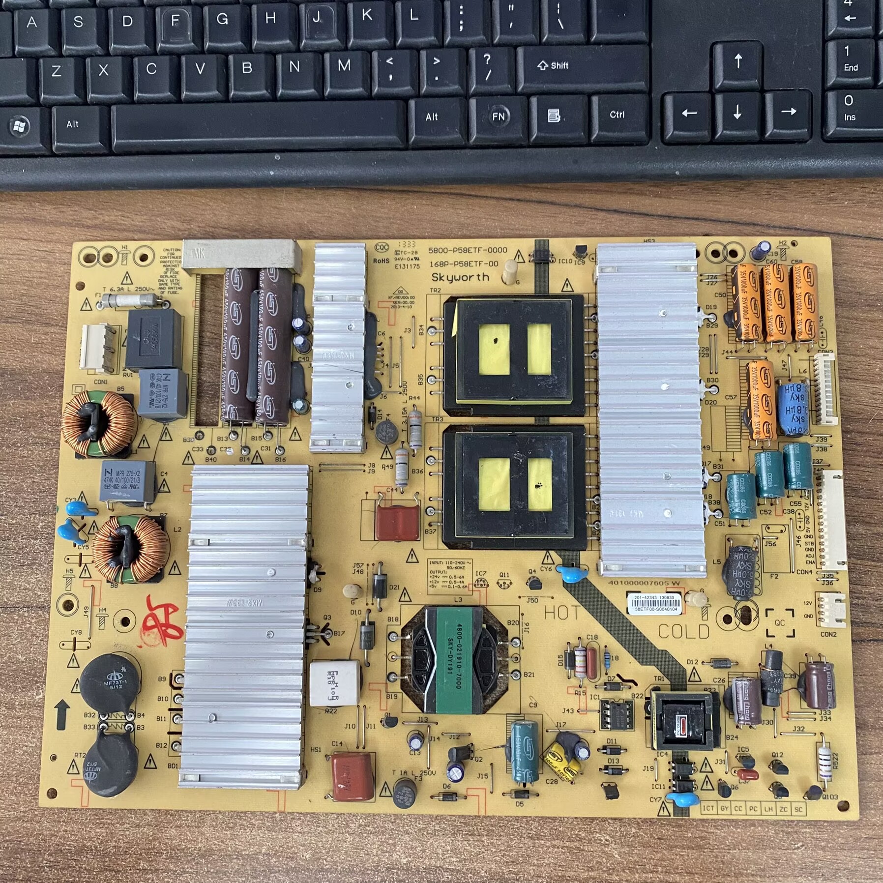 创维58E780U电源板5800-P58ETF