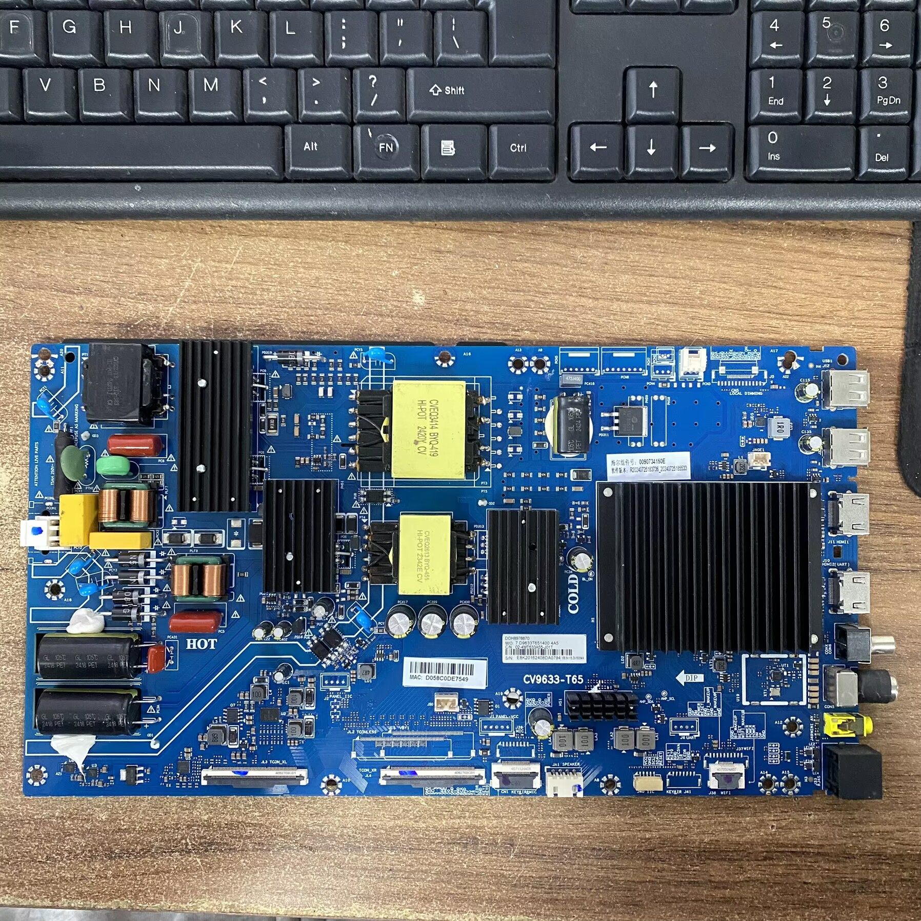 海尔55H5主板CV9633-T65009073