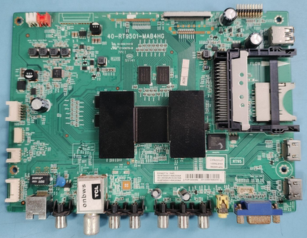 原装TCL D55A571U电视主板40-RT9501-MAB4HG配屏LVU550SE4L电路板