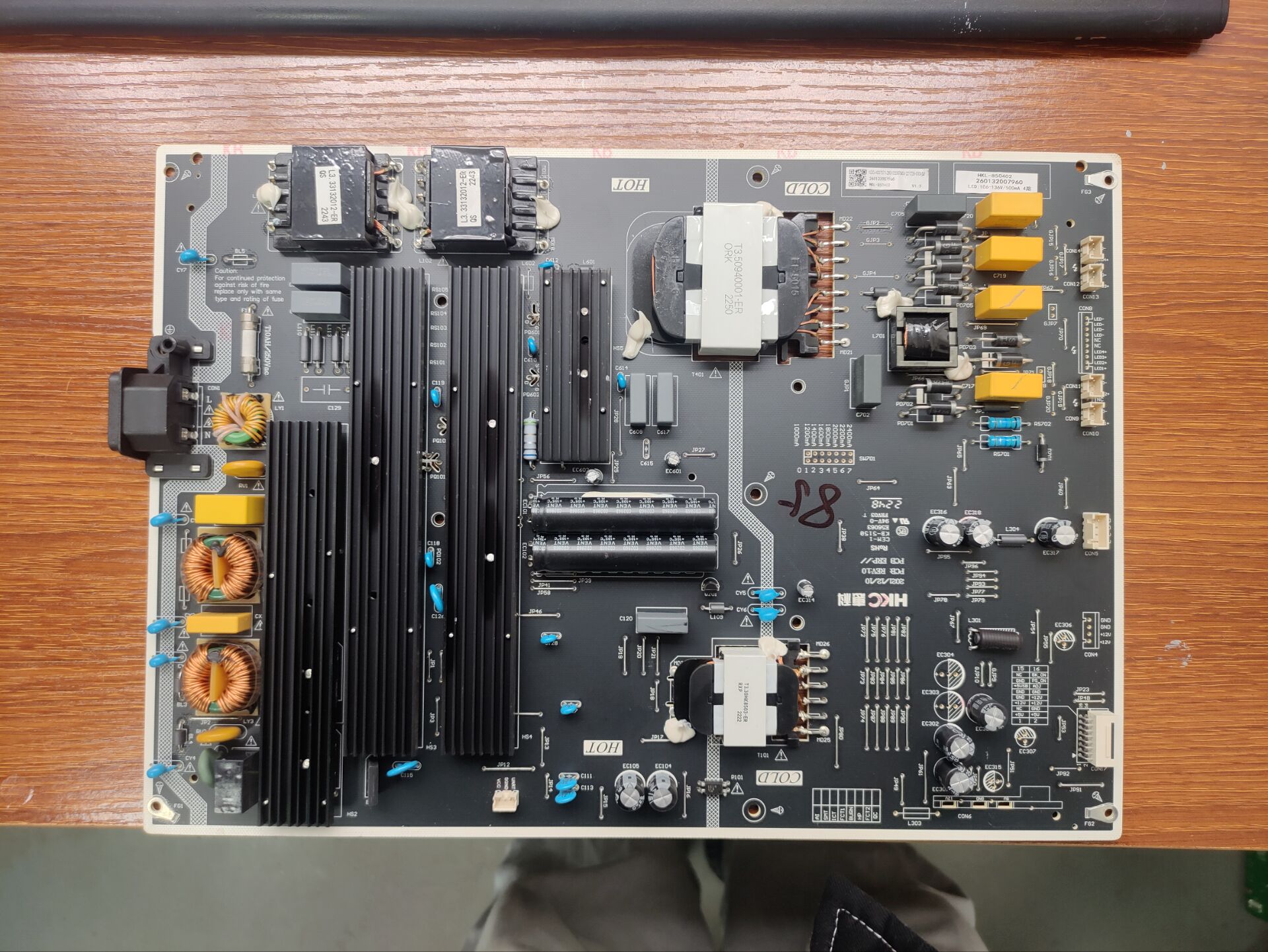 TCL实图85Q6E85V6E电源板测好发