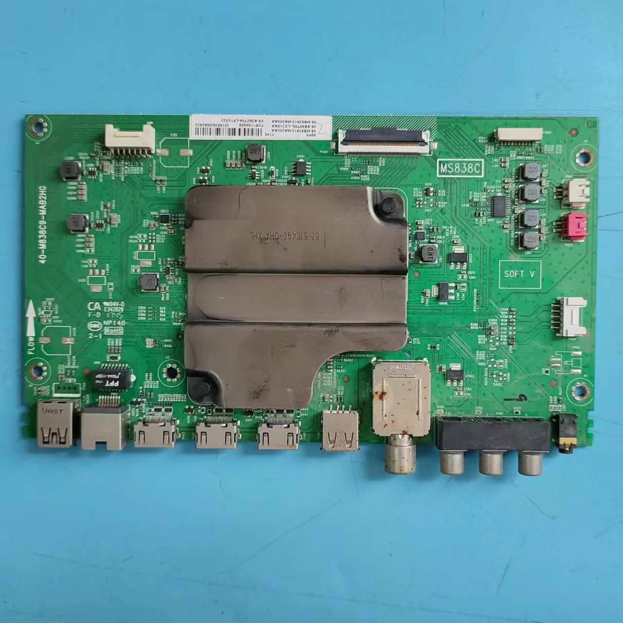 原装测好TCL49P6主板实物图