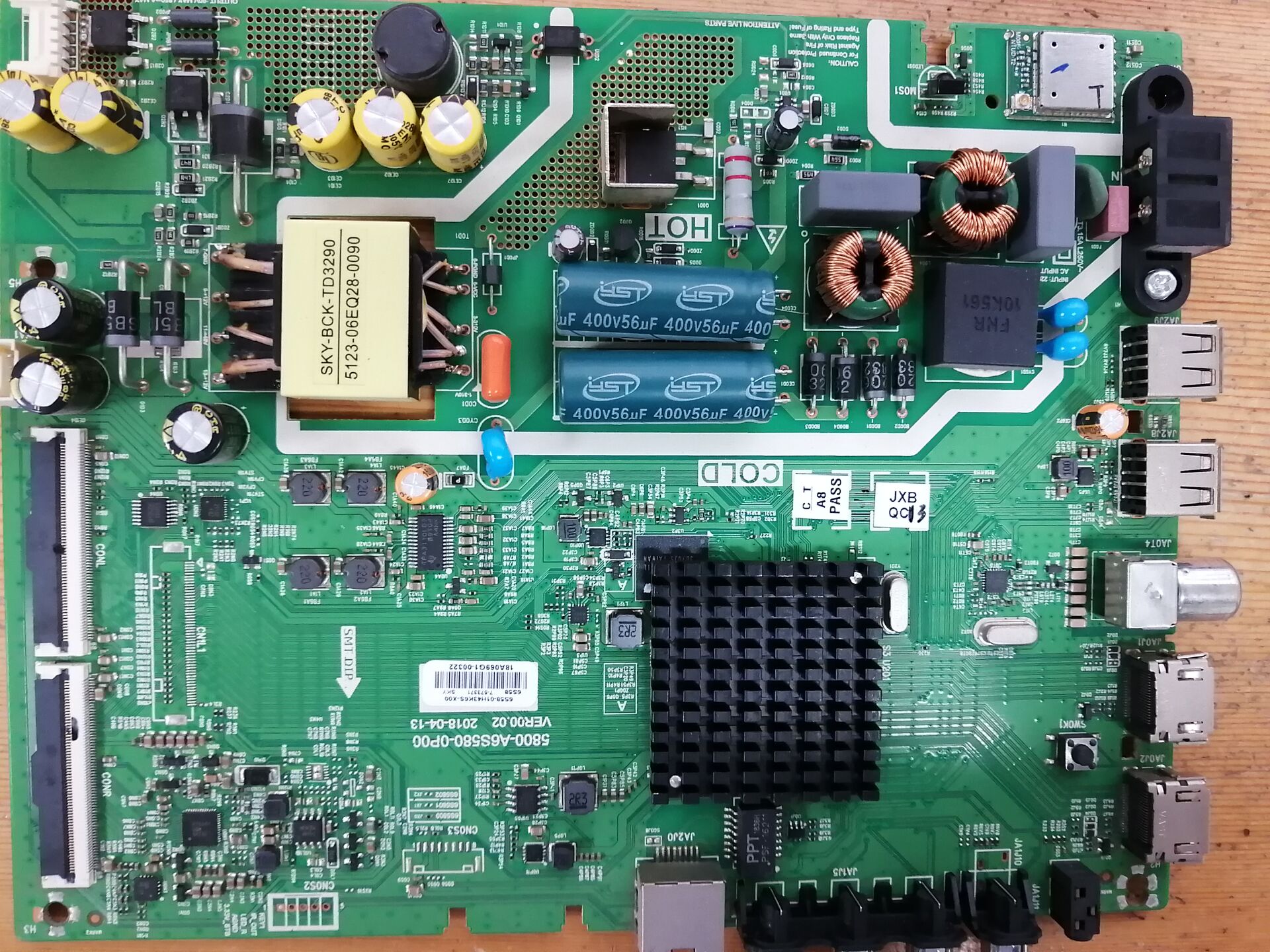 创维酷开43K6S电视主板5800