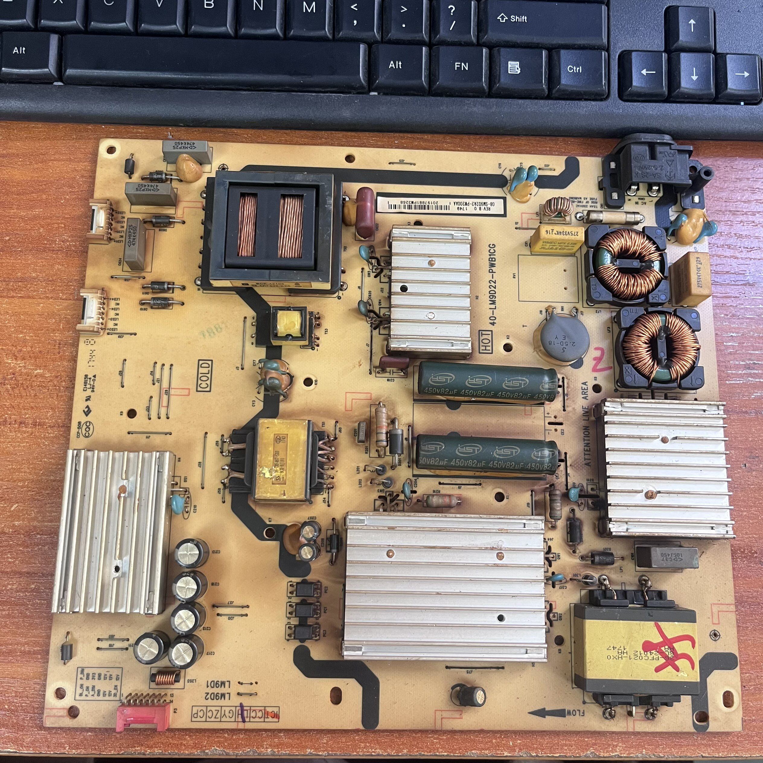 电视电源板40-LM9D22-PWB1CG啊