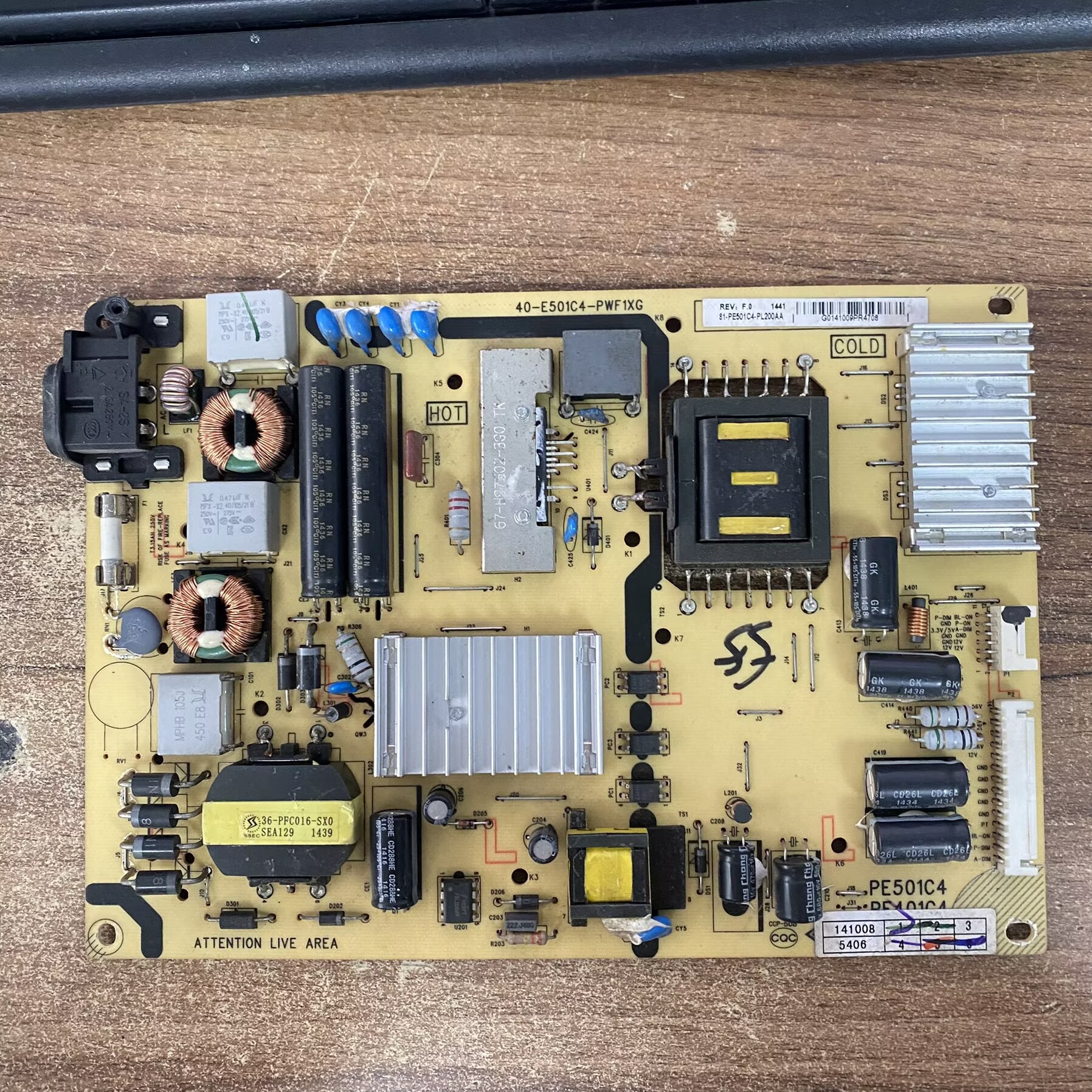 TCLL55F1600E电源板40-E501C4-