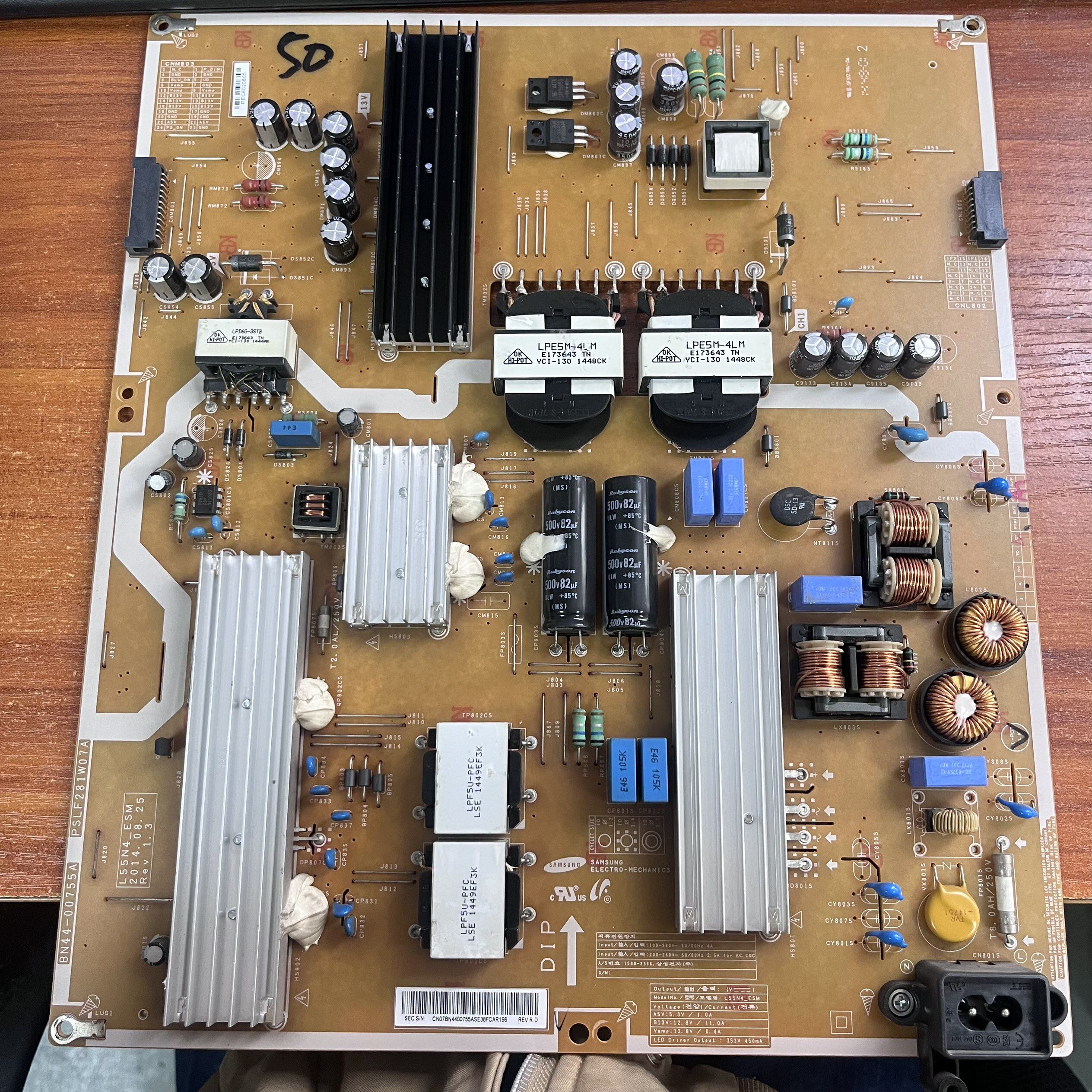原装三星UA50HU7000J电源板