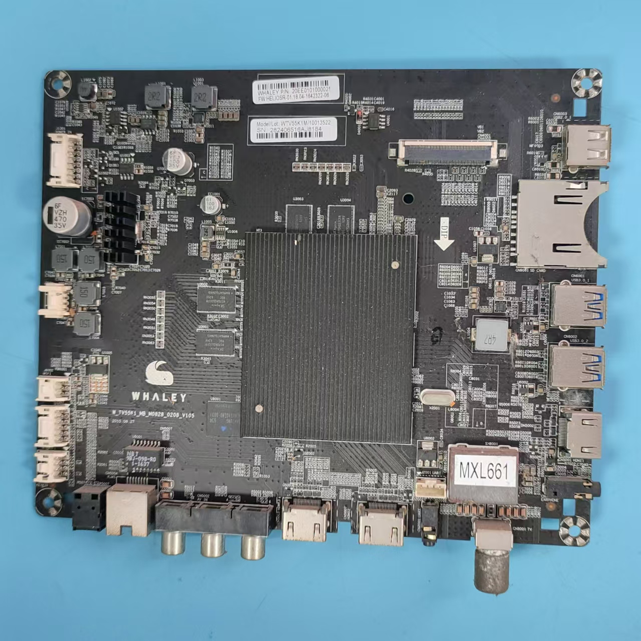 微鲸WTV55K1M主板实物图