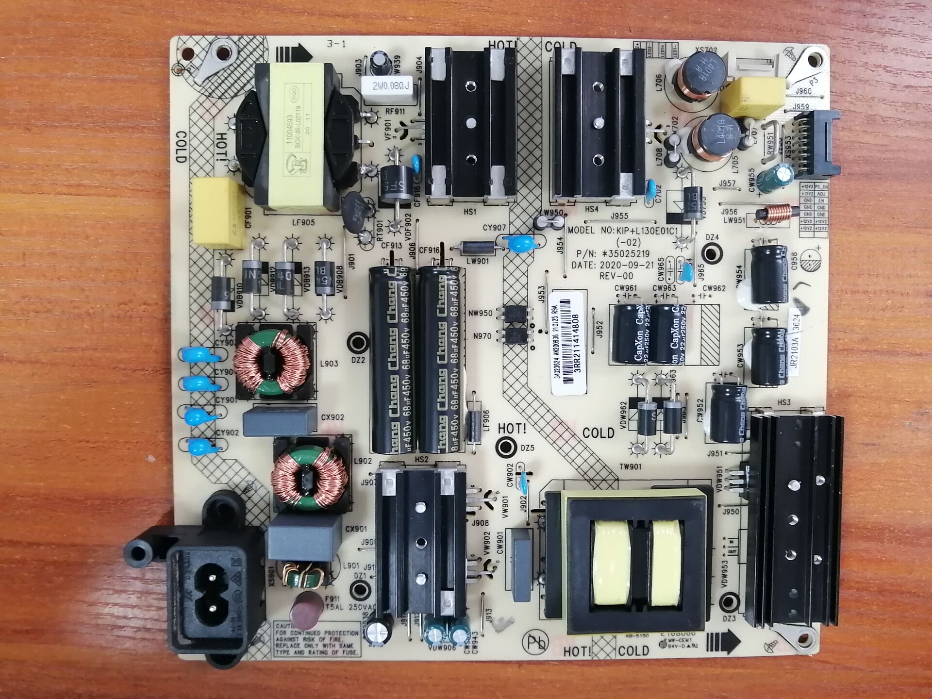 康佳LED55C1电源板350252