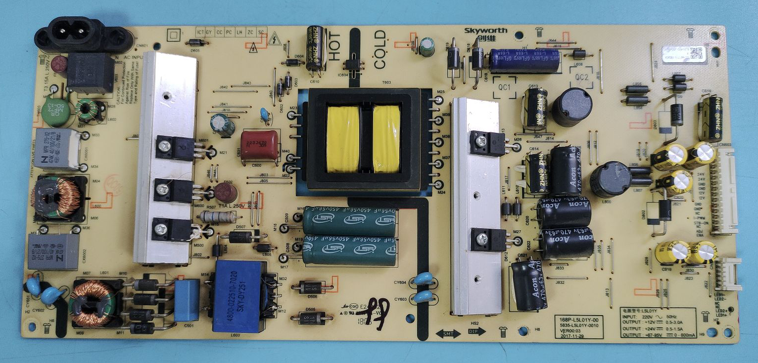 原装创维55G3/H555K6D电源板