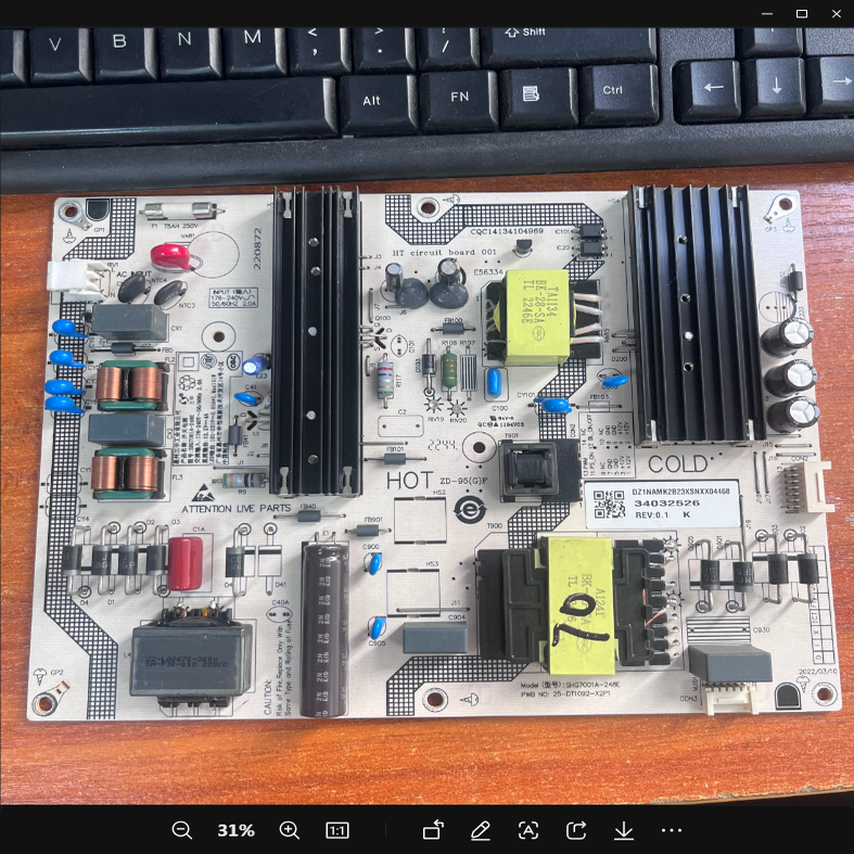 原装小米L70M7-EA电源板SHG700