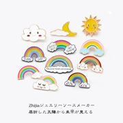 Rainbow trâm nữ dễ thương Nhật Bản phim hoạt hình thủy triều túi trang trí nhỏ huy hiệu quần áo trâm cài phụ kiện khóa - Trâm cài