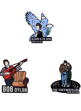BOBDYLAN金属徽章胸针