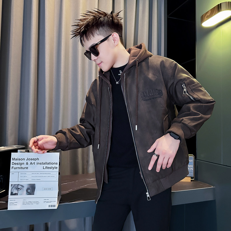 男棉衣新款2025冬季潮牌棉袄男社会小伙版型工装外套袄子