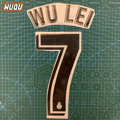 Official Espanyol Wu Lei 7 Football Badge Name/Number 19/20