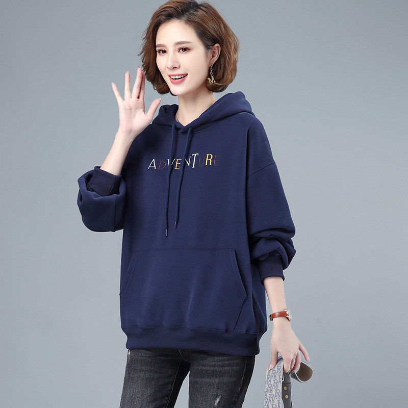 卫衣女春夏2022年新款春秋薄款宽松大码女士连帽短款套头上衣,女装卫衣/绒衫,曼沙奕珂