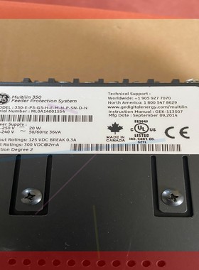 议价 GE系统保护装置Multilin350、350-E-P5-G5-H-E-M-N-P-SN-D-N