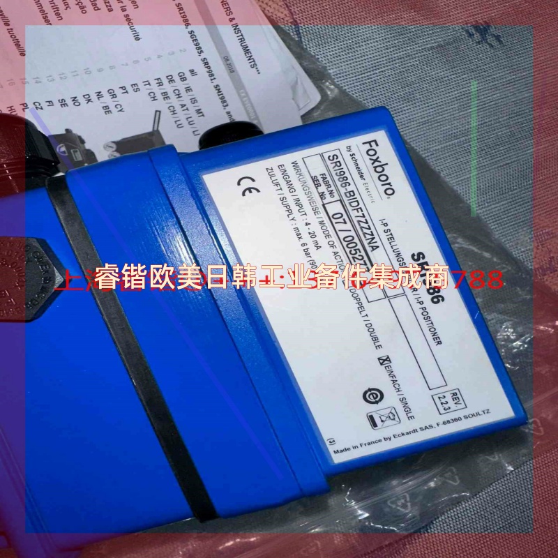 FOXBORO ECKARDT阀门定位器SRI986-BID询价