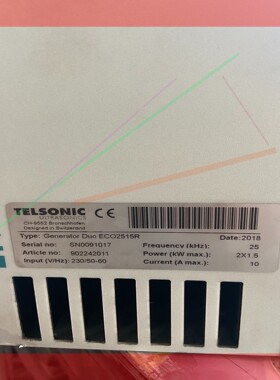 DUO-ECO2525R TELSONIC泰索尼克超声波换能器