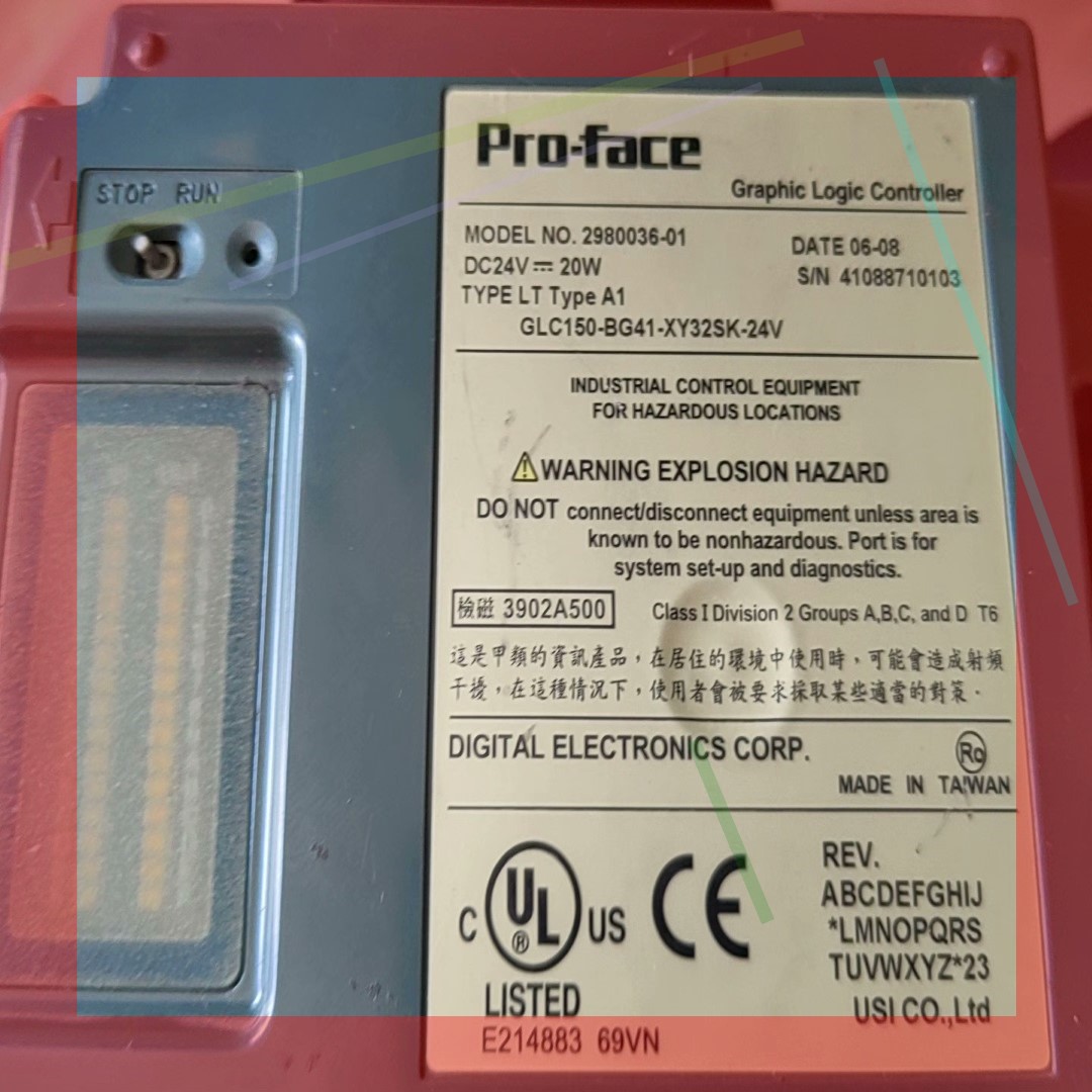 询价!Pro-face触摸屏GLC150-BG41-XY32SK-24V     2980036-01