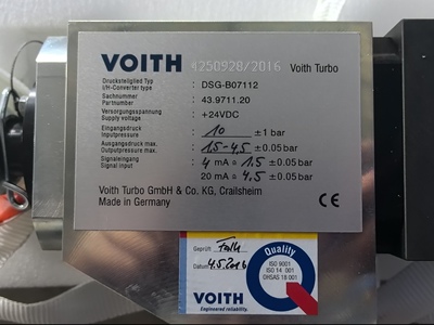 议价！福伊特DSG-B07112电液转换器  VOITH DSG-B07113