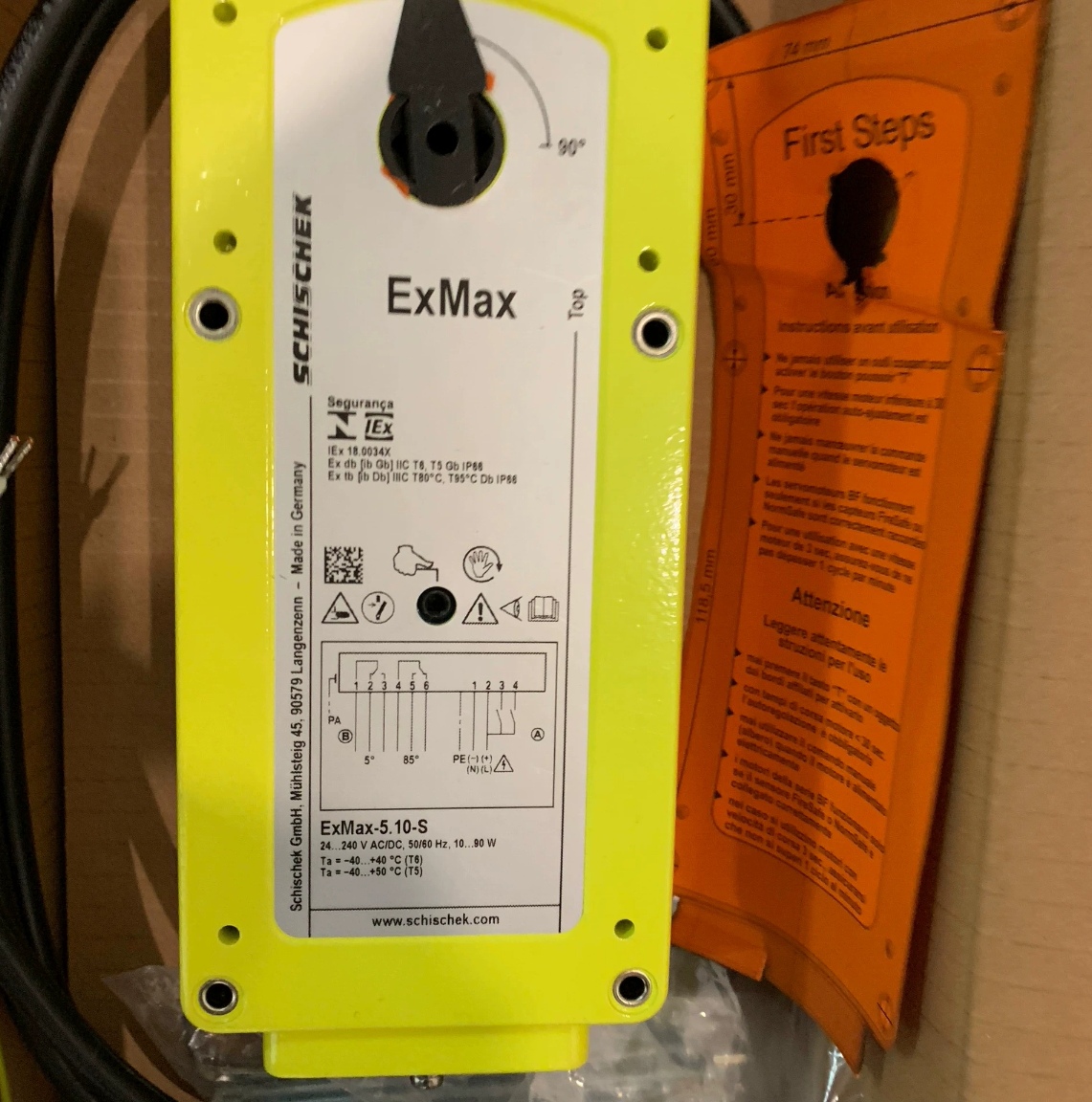 议价!德国SCHISCHEK斯凯科执行器EXMAX-5.10-S