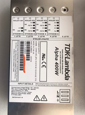 科孚德变频器开关电源TDK-Lambda Alpha 400W 订货号 H47318 议价