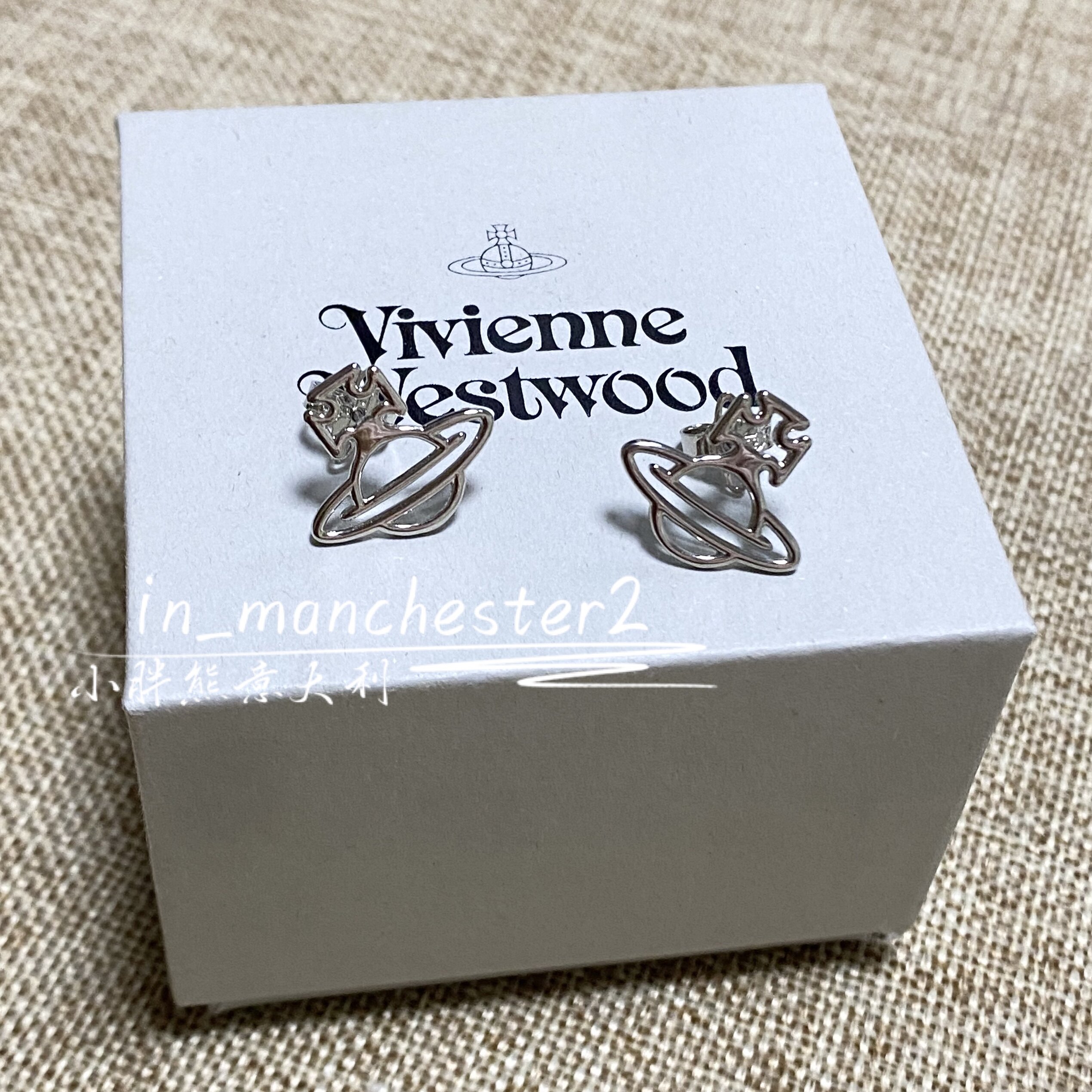 VIVIENNE WESTWOOD西太后经典镂空土星PERLA百搭耳钉耳环男女正品