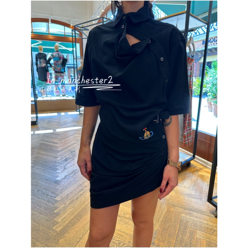 VIVIENNE WESTWOOD西太后经典土星MING POLO连衣裙百搭显瘦休闲女