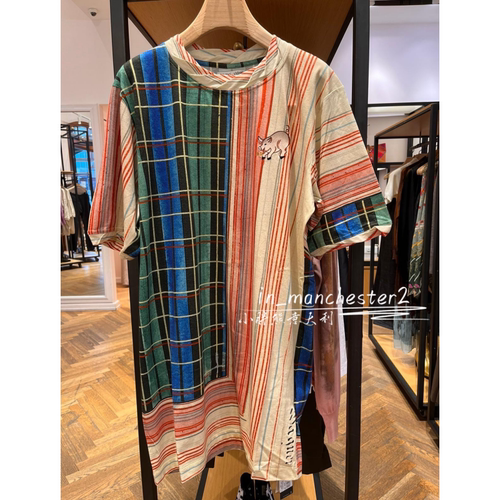 短袖多巴胺配色撞色土星