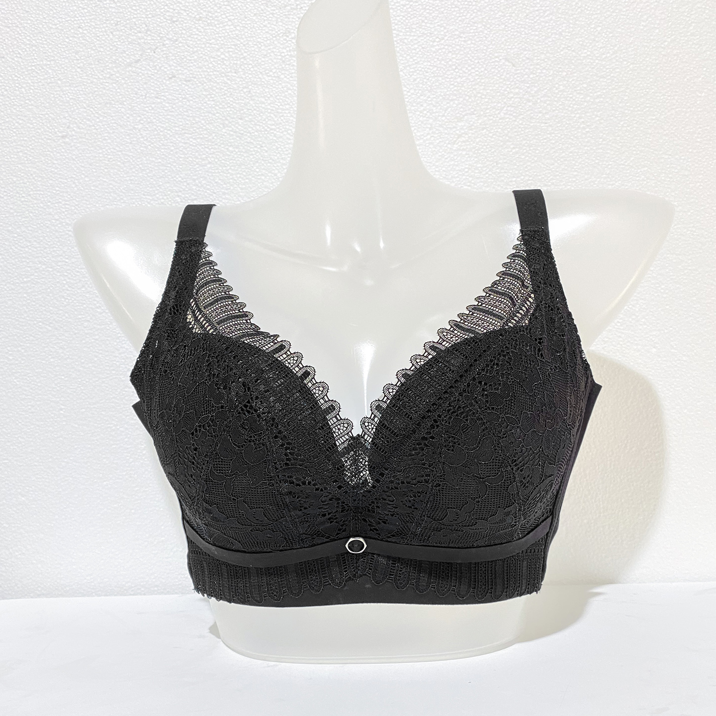 性感蕾丝边内里100%真丝桑蚕丝内衣无钢圈文胸舒适胸罩透气睡衣女