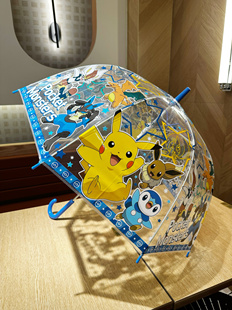 日本购库米乐艾莎公主美乐蒂儿童学生卡通透明直柄伞雨伞