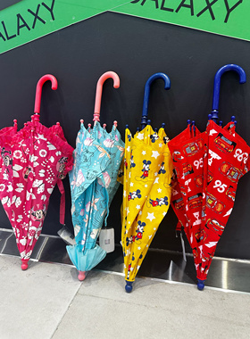 《米老鼠美人鱼汽车》日本儿童雨伞幼童小号卡通超轻量40cm宝宝伞