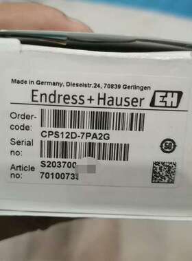 E+H恩德斯豪斯电极，型号CPS12D-7PA2G，德国【议】