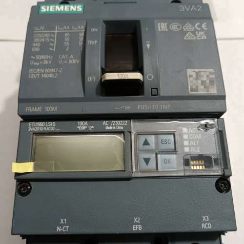 断路器3VA2010-5JQ32，带ETU，[议]