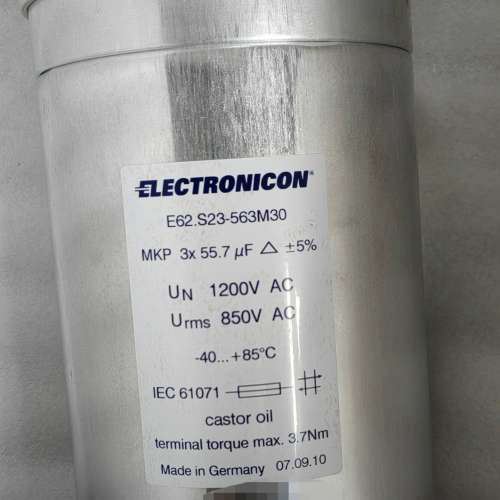 德国 ELECTRONICONE 电容 3×55.7uF 1[议]