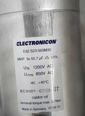 德国 ELECTRONICONE 电容 3×55.7uF 1[议]