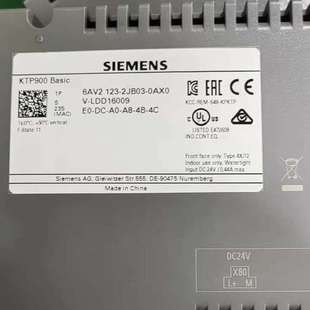 议 KTP900 123 型号6AV2 Basic触摸屏