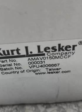 Kurt J. Lesker 阀门【议】