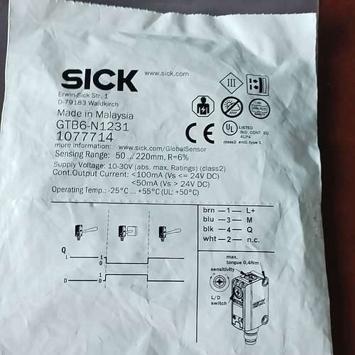 GTB6-N1231 1077714 SICK西克传感器，1【议】