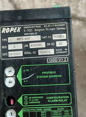 ROPEX德国热封控制器RES-406，型号740603，输【议】