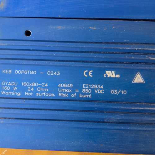 KEB科比变频器铝电阻00P6T80-0243 电压848V[议]