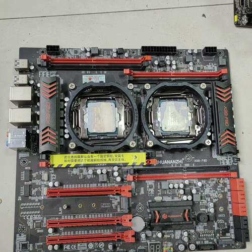 华南X99-F8D 双路主板 ，DDR3内存，没有挡【议】
