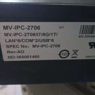 MV-IPC-2706配置CPU:I7-3770S. 16g【议】